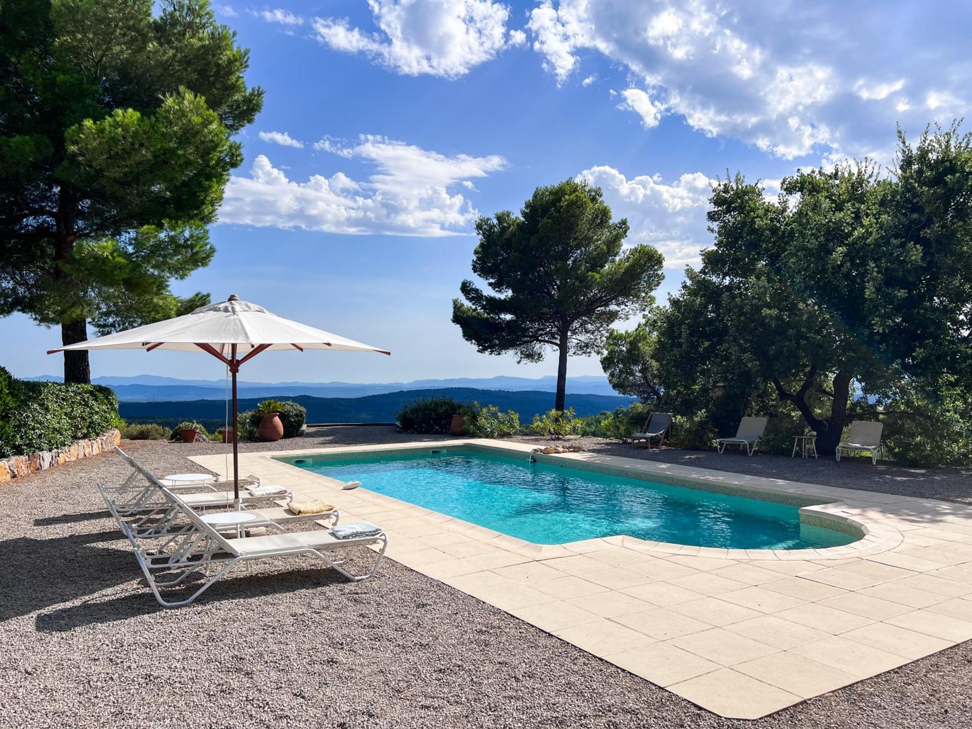 Villa "Le Sortilege" Vue Panoramique Et Piscine Tourtour Exterior foto