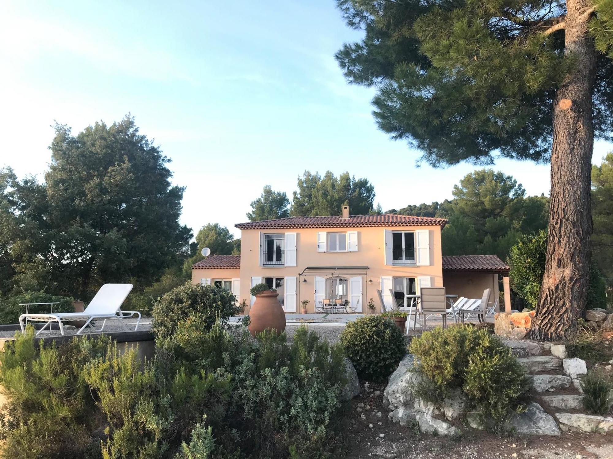 Villa "Le Sortilege" Vue Panoramique Et Piscine Tourtour Exterior foto